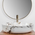 Накладной умывальник Rea Queen Carrara Shiny Накладной умывальник Rea Queen Carrara Shiny